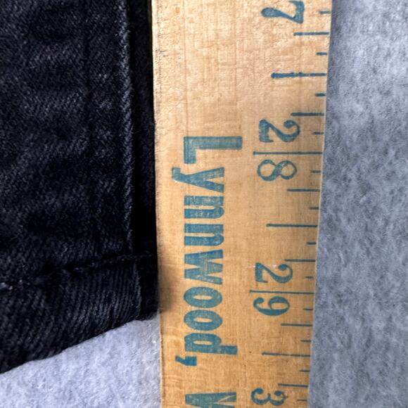 Asos Design Jeans Skinny Mid Rise Men Black W32L34 Distressed Cotton Blend Denim - Picture 8 of 9